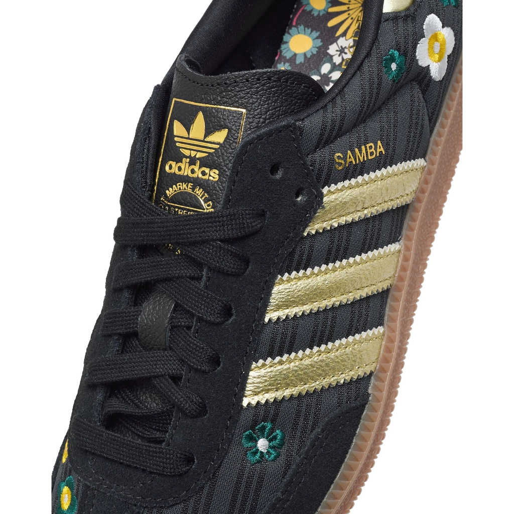 Adidas Women's Samba Og Liberty London Shoes - Core Black / Gold Metallic / Gum