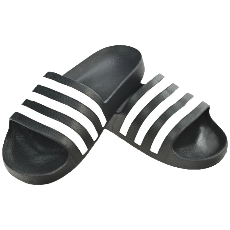 Adidas Men's Adilette Aqua Slides Shoes - Core Black / Cloud White / Core Black