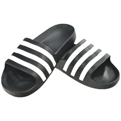 Adidas Men's Adilette Aqua Slides Shoes - Core Black / Cloud White / Core Black