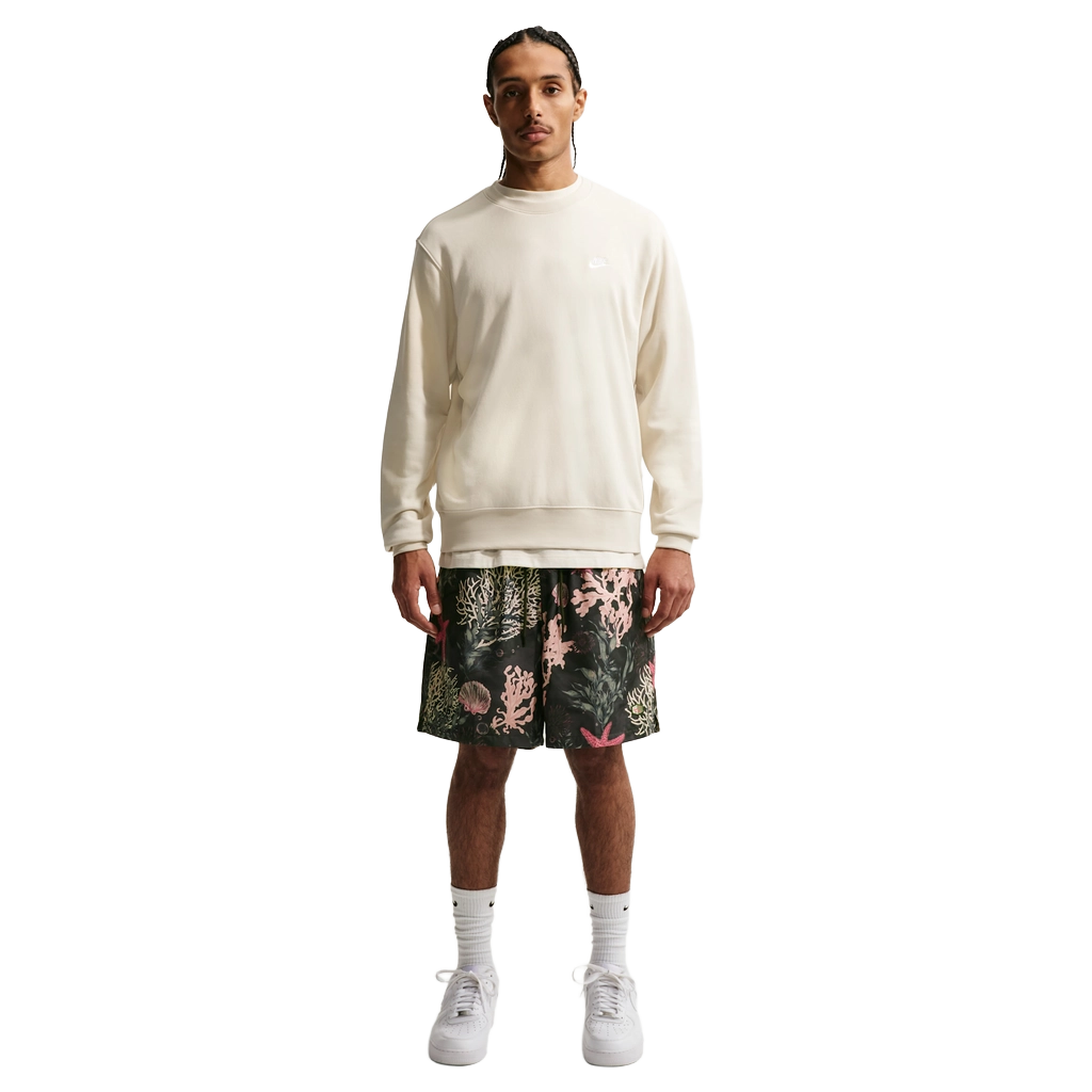Nike Men's Club Flow Shorts Apparel - Sequoia / Peony