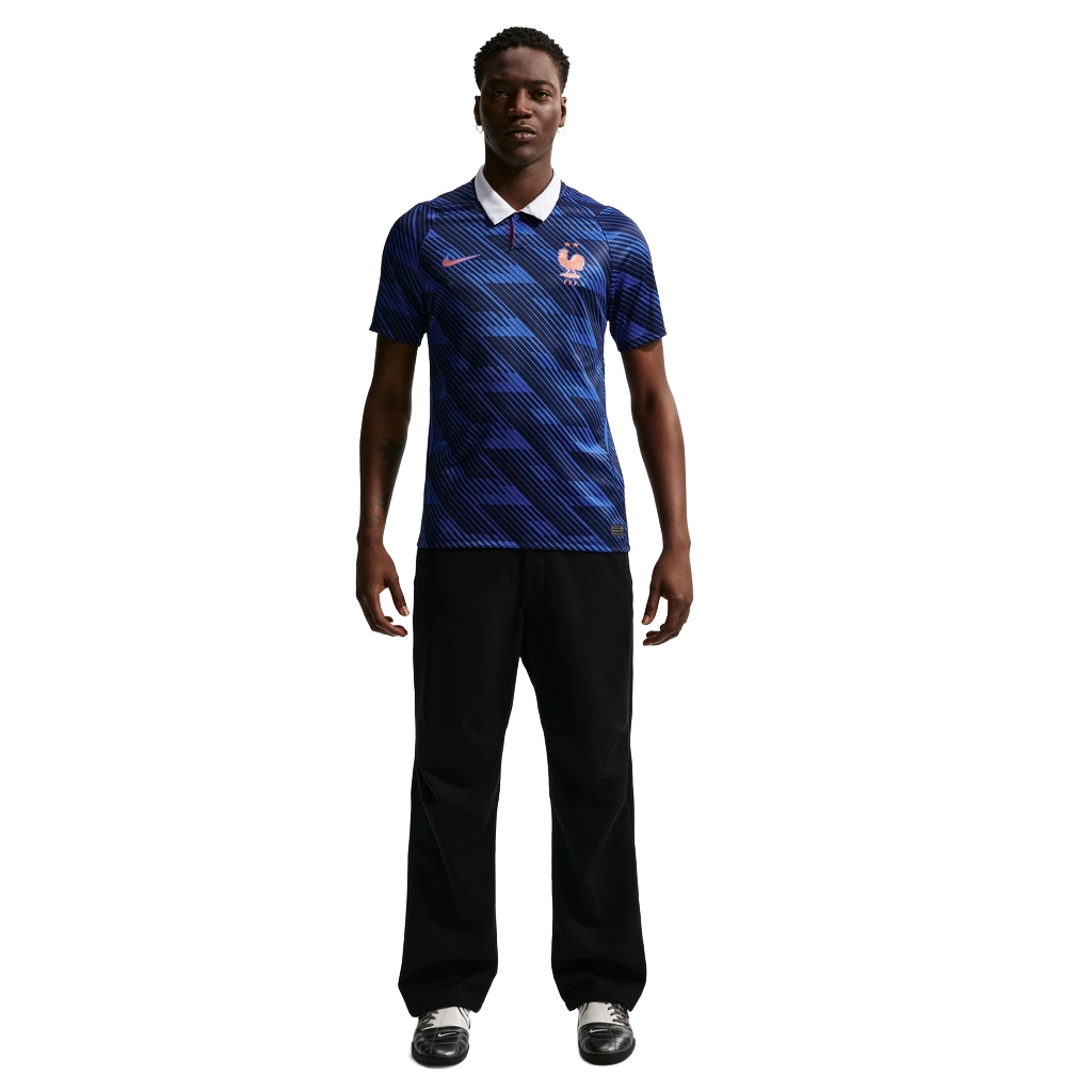 Nike Men's Fff 2026 Stadium Home Dri-Fit Soccer Replica Jersey Apparel - Game Royal / Blackened Blue / White / Metallic Copper