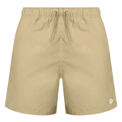 Nike Men's Club Woven Flow Shorts Apparel - Parachute Beige / White