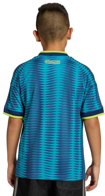 Adidas Kids' Colombia 26 Away Jersey Apparel - Mystery Petrol / Team Navy Blue 2