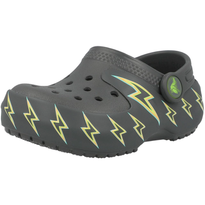 Crocs Kids' Classic Bolt Lights Clog Shoes - Carbon / Grey