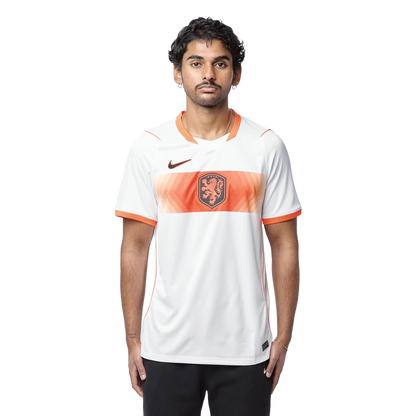 Nike Men's Netherlands 2026 Stadium Away Dri-Fit Replica Jersey Apparel - White / Hyper Crimson / Black