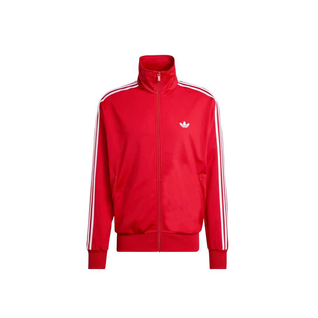 Adidas Men's Firebird Track Jacket Apparel - Better Scarlet / White
