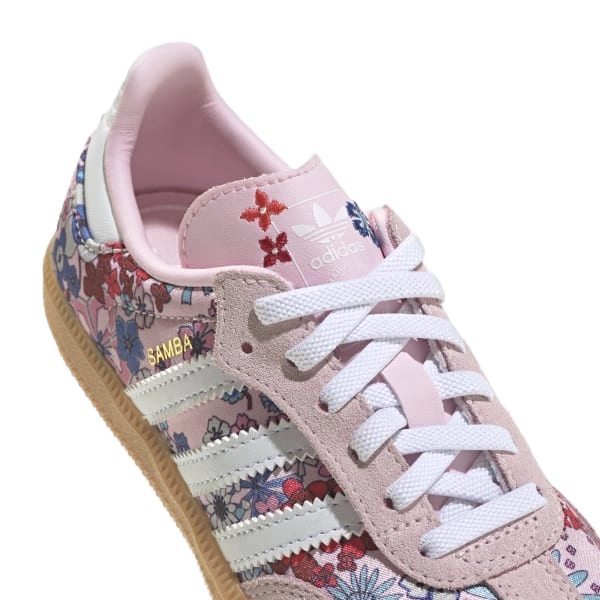 Adidas Kids' Liberty London Samba Og Comfort Closure Shoes - Clear Pink / Cloud White / Gum