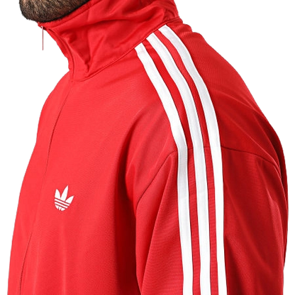 Adidas Men's Firebird Track Jacket Apparel - Better Scarlet / White