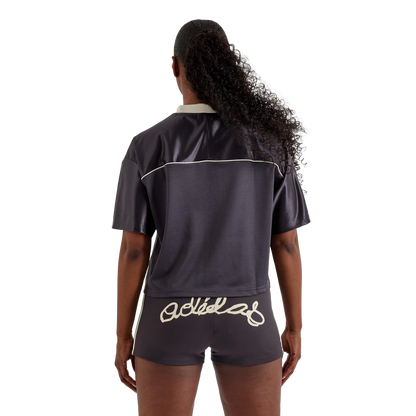 Adidas Women's Originals Cropped Soccer Jersey Apparel - Utility Black