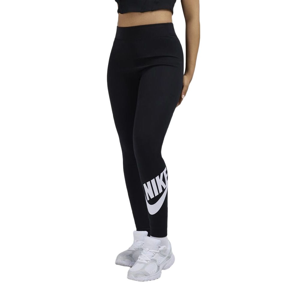Nike Women's Sportswear Classics High-Waisted Graphic Leggings Apparel - Black / White