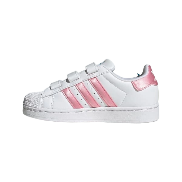 Adidas Kids' Disney Superstar Ii Comfort Closure Shoes Shoes - Cloud White / Light Pink / Lucid Aquamarine