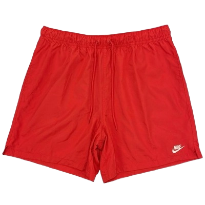 Nike Men's Club Flow Woven Shorts Apparel - University Red / White