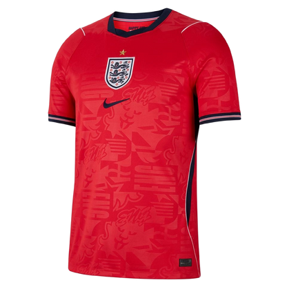 Nike Men's England 2026 Stadium Away Dri-Fit Football Replica Shirt Apparel - Speed Red / Obsidian / White
