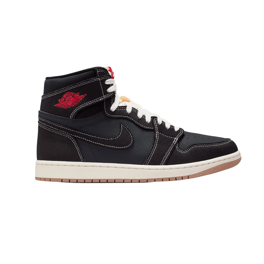 Nike Men's Air Jordan 1 Retro High Og Flight Club Shoes - Black / Sail / Gum Medium Brown / University Red