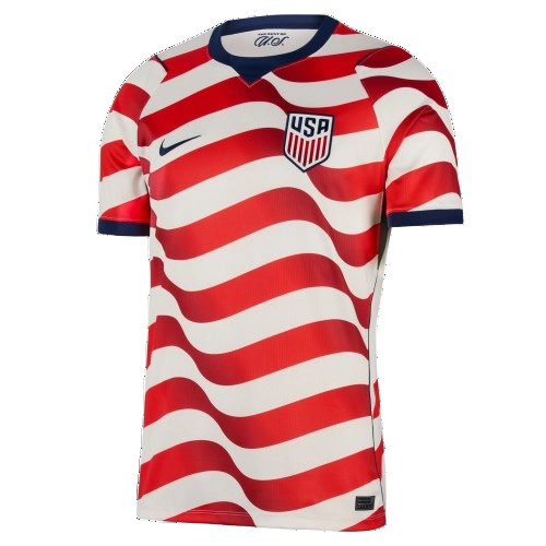 Nike Men's Usmnt 2026 Stadium Home Dri-Fit Soccer Replica Jersey Apparel - Sail / Midnight Navy / Red