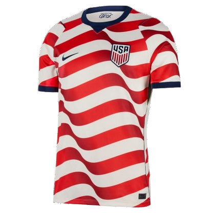 Nike Men's Usmnt 2026 Stadium Home Dri-Fit Soccer Replica Jersey Apparel - Sail / Midnight Navy / Red