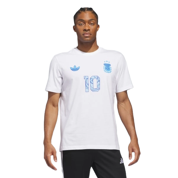 Adidas Men's M Messi N&N Away Graphic Tee Apparel - White