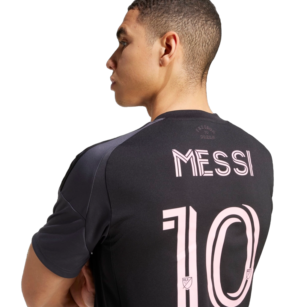 Adidas Men's Inter Miami Cf 25/26 Messi Away Jersey Apparel - Black