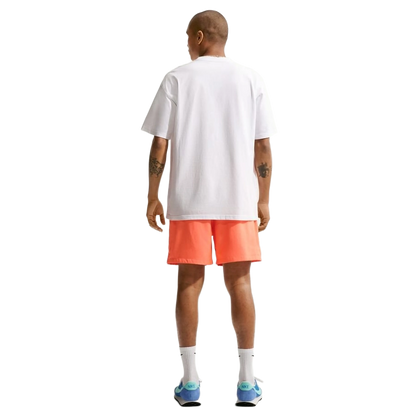 Nike Men's Club Short Apparel - Orange Frost / White