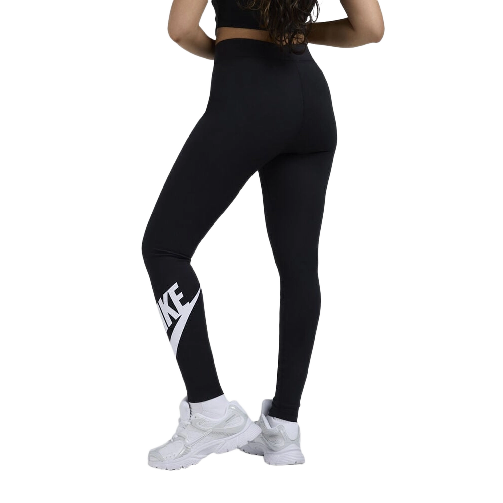 Nike Women's Sportswear Classics High-Waisted Graphic Leggings Apparel - Black / White