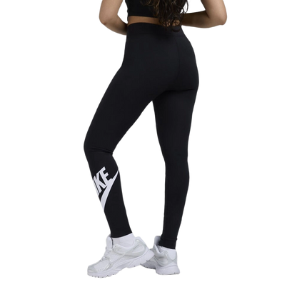 Nike Women's Sportswear Classics High-Waisted Graphic Leggings Apparel - Black / White