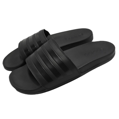 Adidas Men's Adilette Comfort Slides Shoes - Core Black / Core Black / Core Black