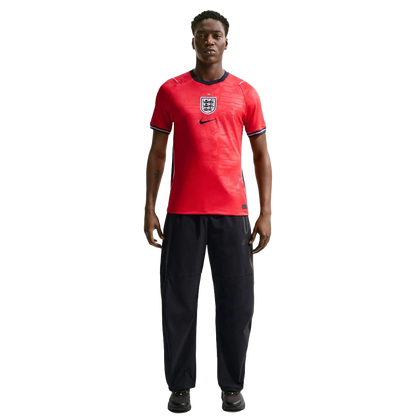 Nike Men's England 2026 Stadium Away Dri-Fit Football Replica Shirt Apparel - Speed Red / Obsidian / White