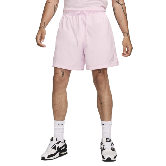Nike Men's Club Woven Flow Shorts Apparel - Pink Foam / White
