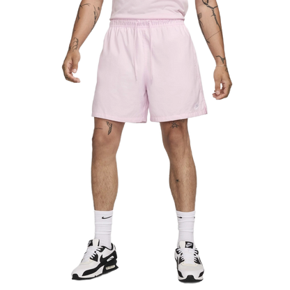 Nike Men's Club Woven Flow Shorts Apparel - Pink Foam / White