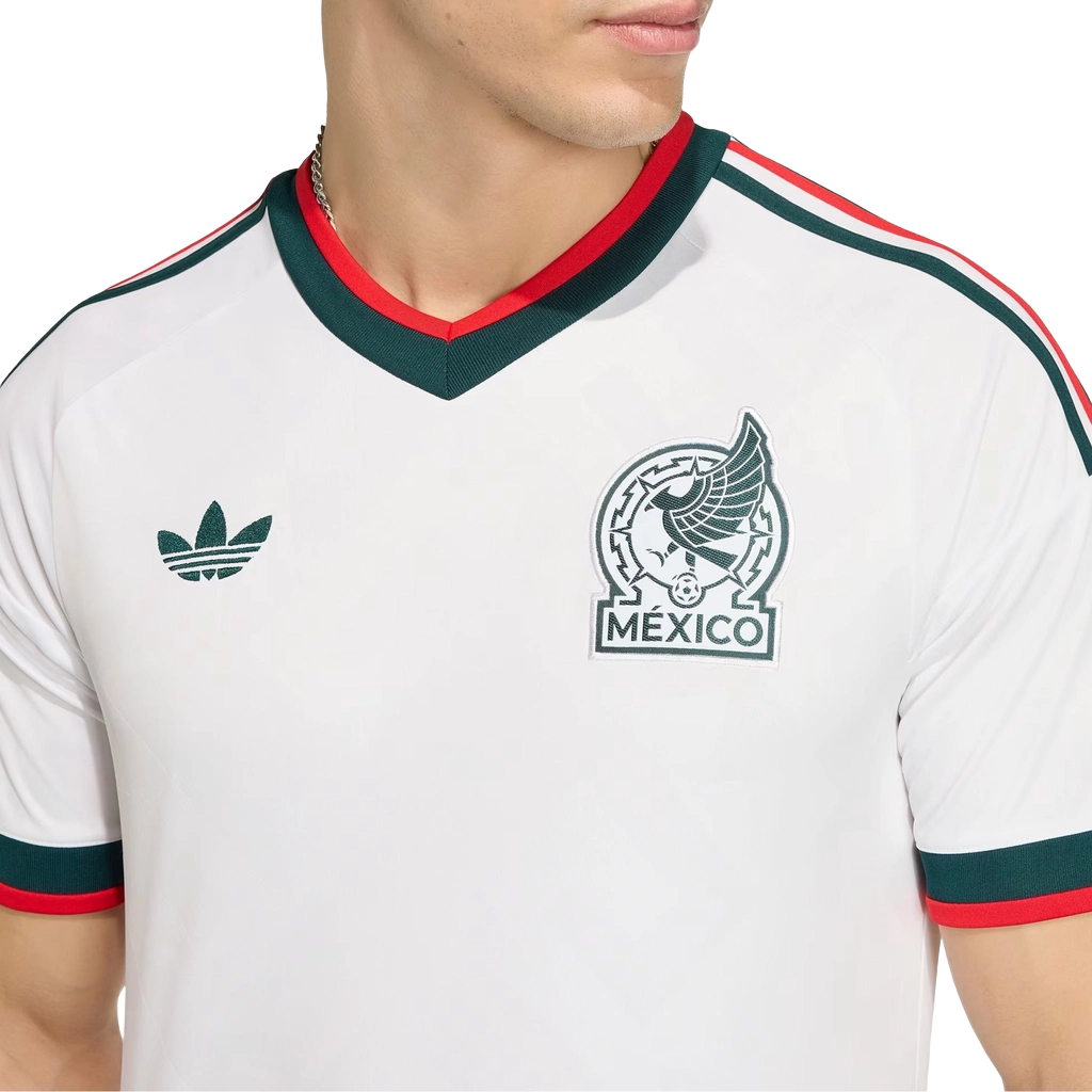 Adidas Men's Mexico 26 Away Jersey Apparel - White / Green / Red