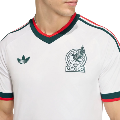 Adidas Men's Mexico 26 Away Jersey Apparel - White / Green / Red
