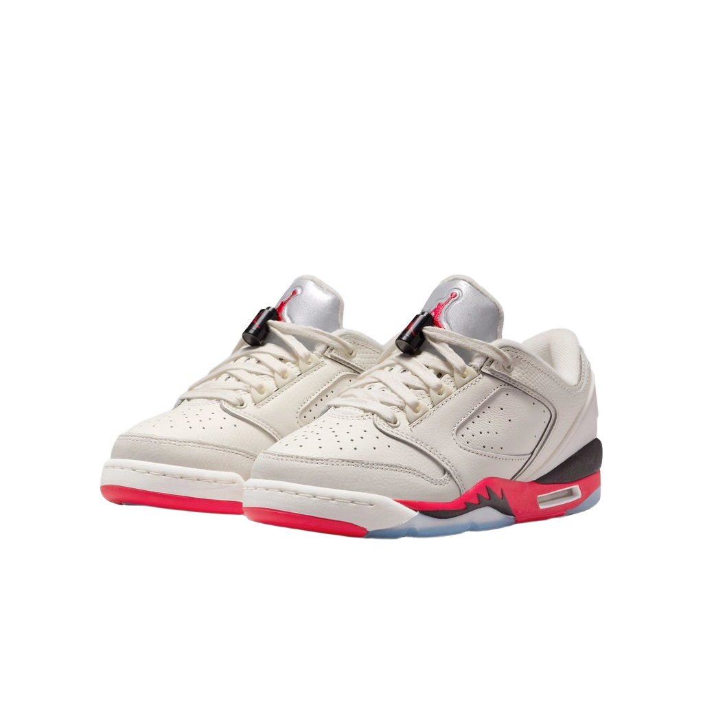 Nike Kids' Air Jordan Sixty Plus Low Shoes - Sail / Black / Reflect Silver / Fire Red