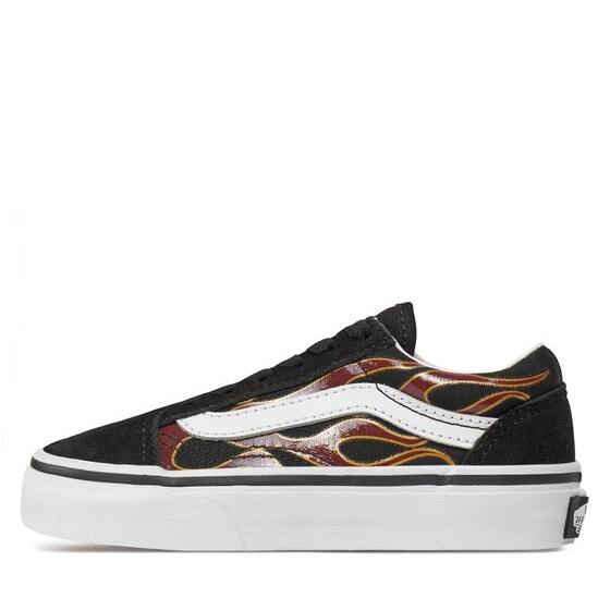 Vans Kids' Sk8-Hi Fire Reissue VLT LX Shoes - Black / Orange