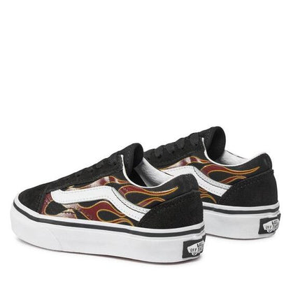 Vans Kids' Sk8-Hi Fire Reissue VLT LX Shoes - Black / Orange