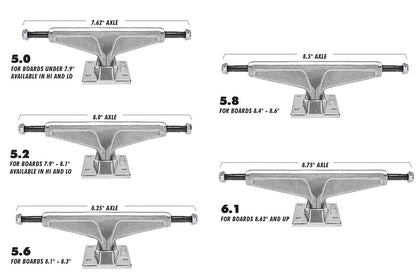 Polished V-Hollow Truck (Set of 2)