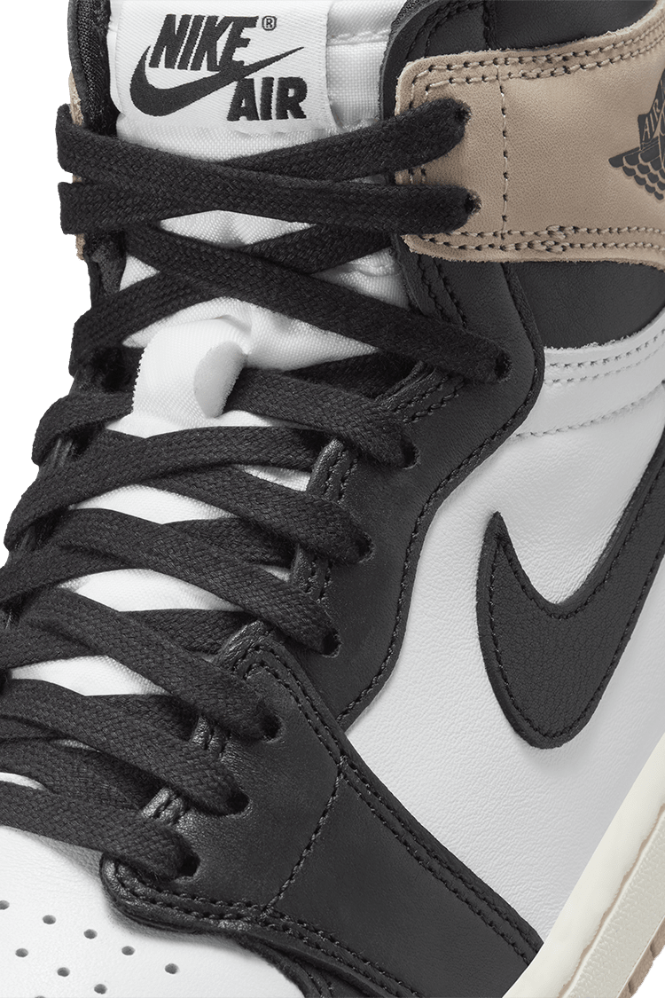 Nike Women's Air Jordan 1 Shoes - Black / Legend Medium Brown / White