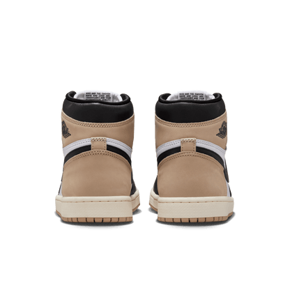 Nike Women's Air Jordan 1 Shoes - Black / Legend Medium Brown / White