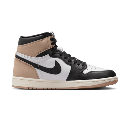 Nike Women's Air Jordan 1 Shoes - Black / Legend Medium Brown / White