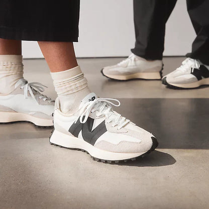 New Balance Women's 327 Shoes - Sea Salt / Black